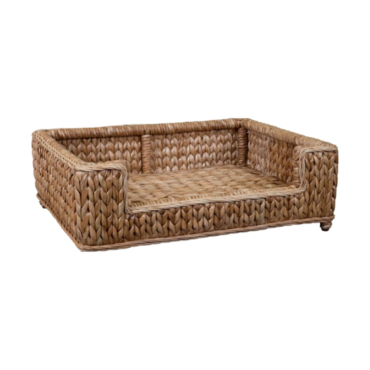 Basket Weave Dog Bed on a white background