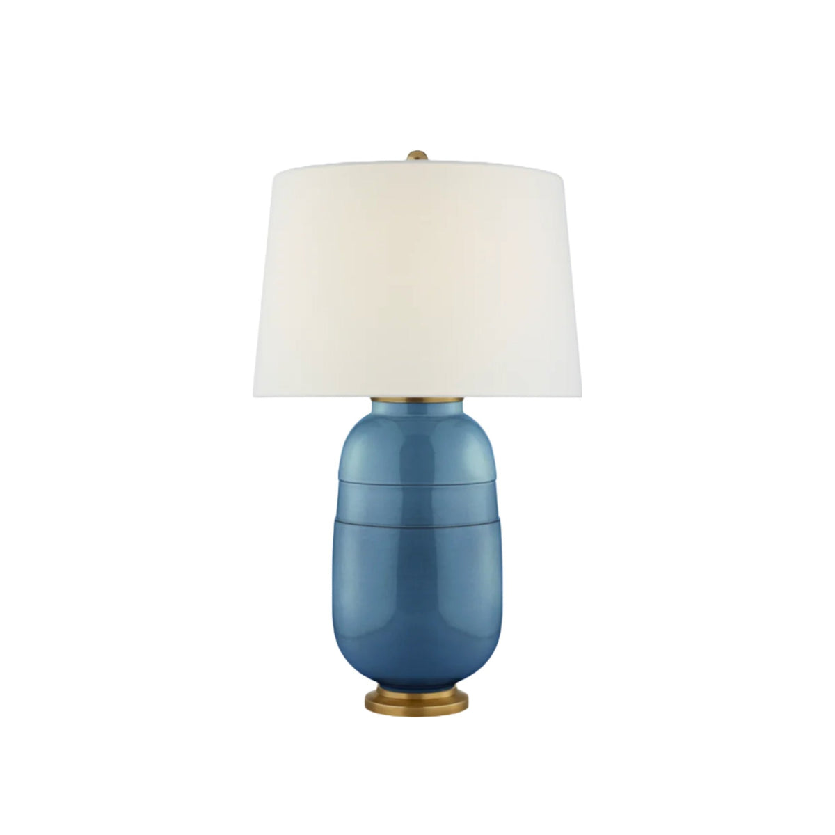 Blue Newcomb Medium Table Lamp, shown on a white background