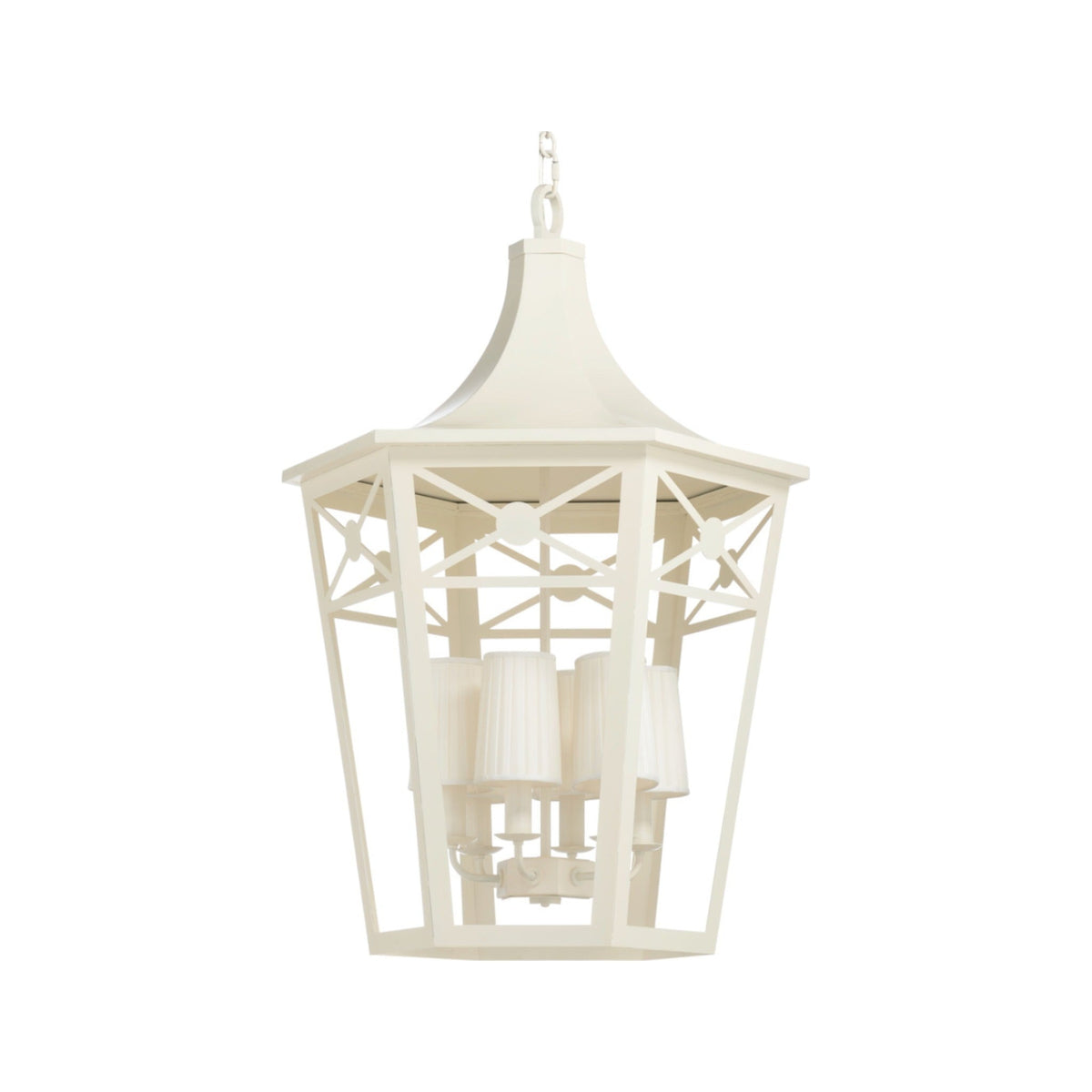 Church Court Lantern ceiling light on white