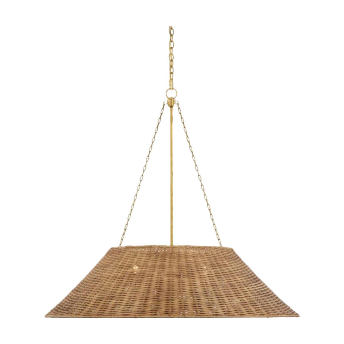 Corinne Extra Large Woven Hanging Light Fixture ceiling light on white