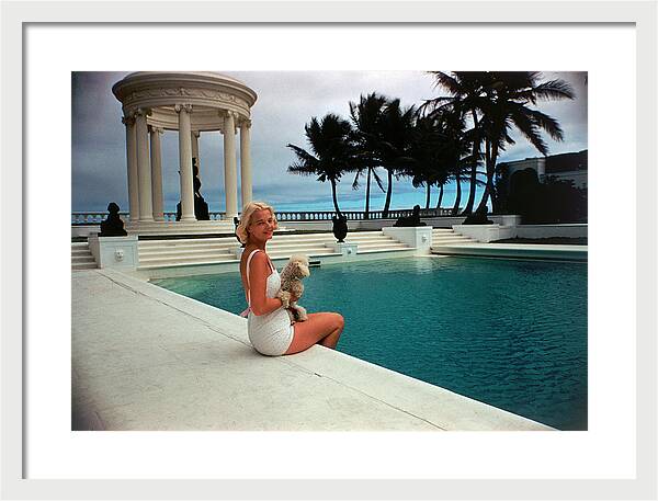 C.Z. By The Pool by Slim Aarons