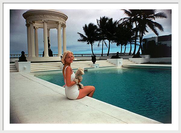 C.Z. By The Pool by Slim Aarons