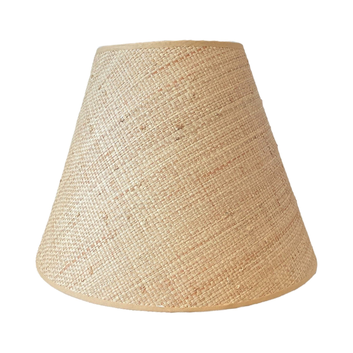 Danielle Rollins Madagascar Grasscloth LampShade on white