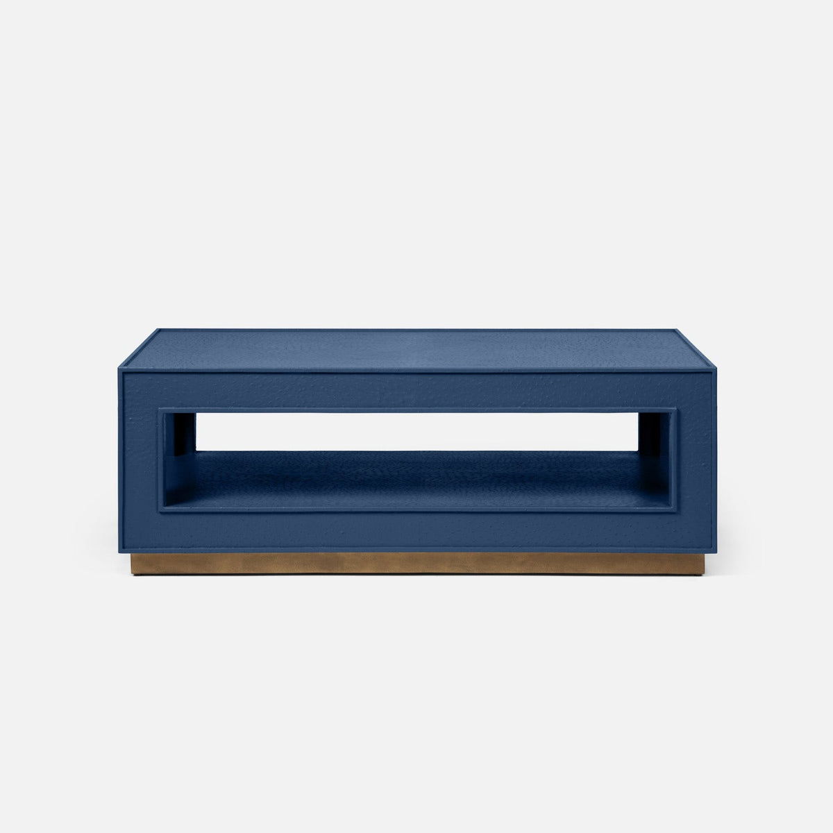 Adeen Coffee Table in True Navy, 52"L x 30"W x 18"H