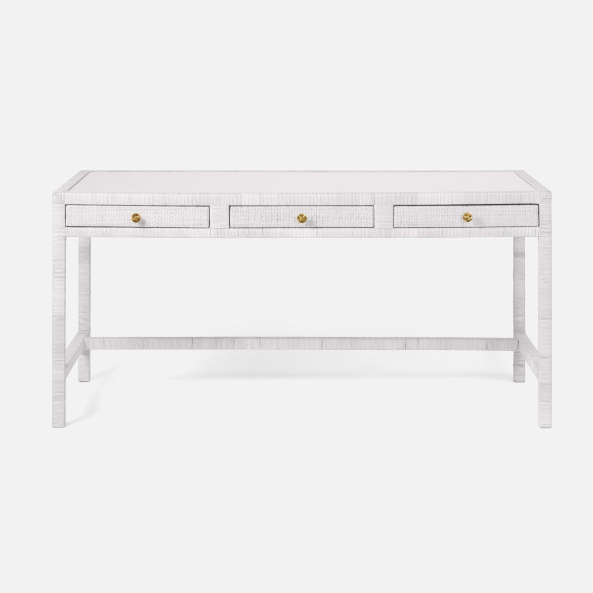Isla Desk in White, 64"L x 30"W x 31"H