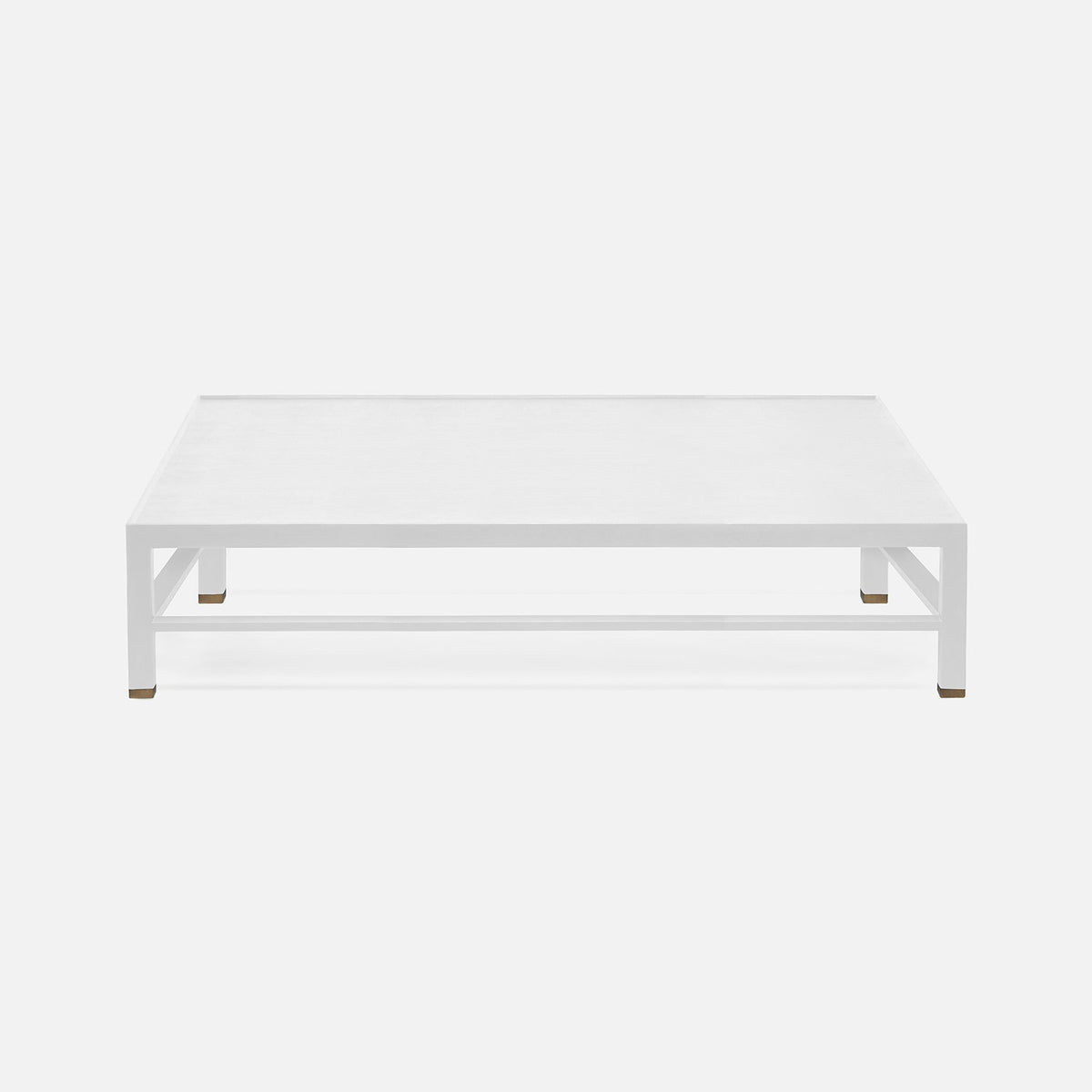 Jarin Coffee Table in Designer White, 60"L x 60"W x 18"H