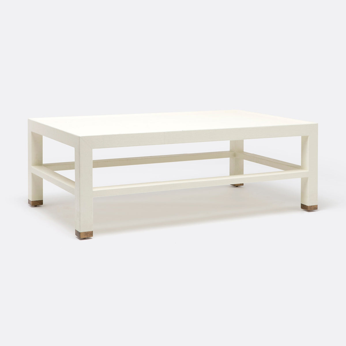 Jarin Coffee Table in White, 52"L x 30"W x 18"H