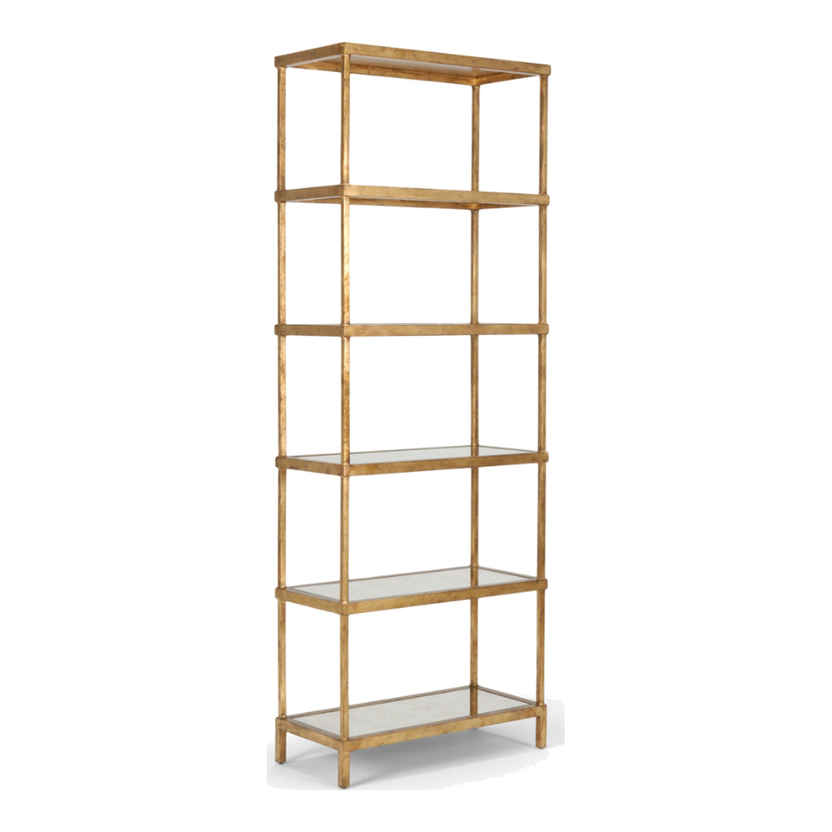 Gold Etagere on a white background