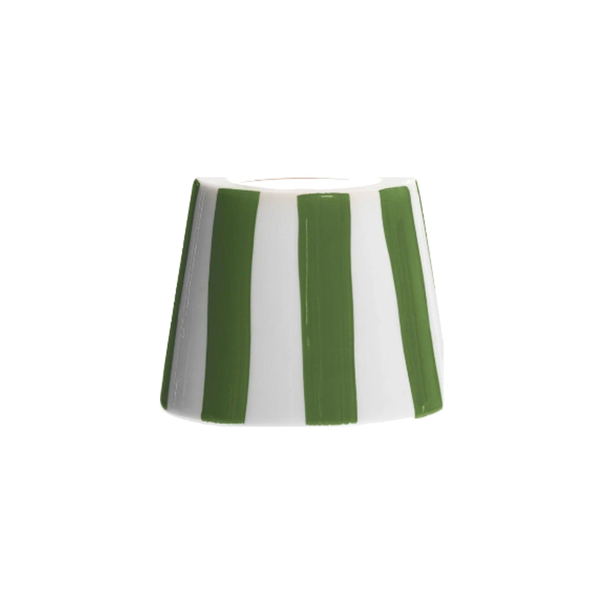Green Stripe Ceramic Shade on white