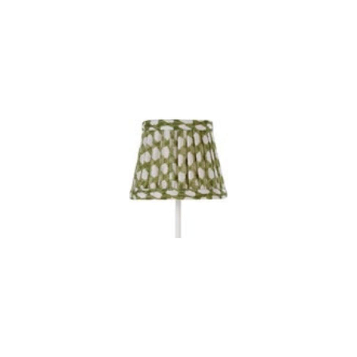 Green Wicker Fermoie Fabric Shade