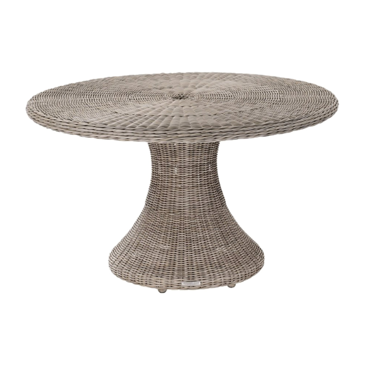 Hamptons Wicker 52" Dining Table on a white background