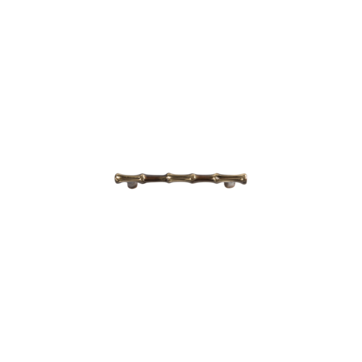 Bamboo Brass Pull Small on white