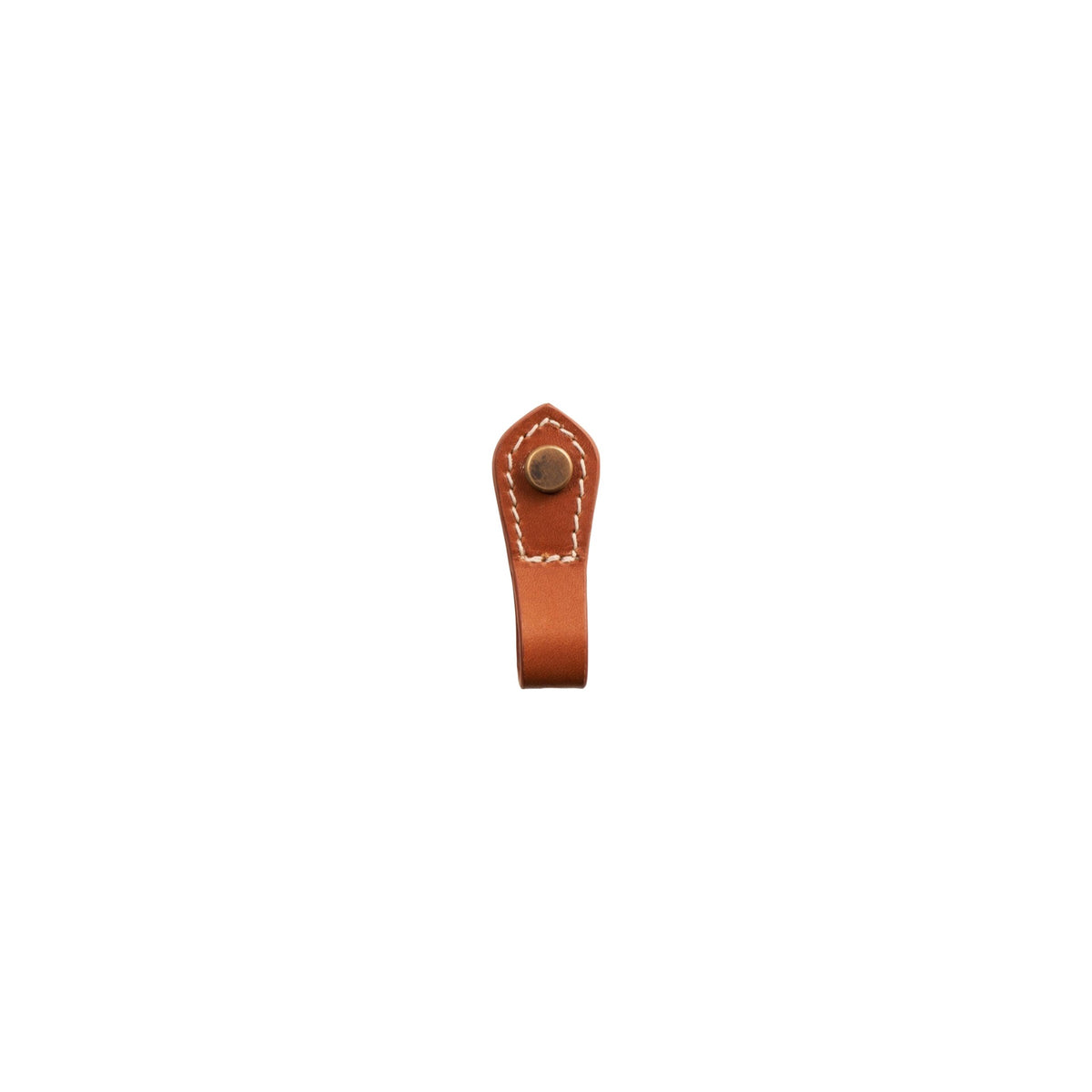 Leather Knob, Chromed