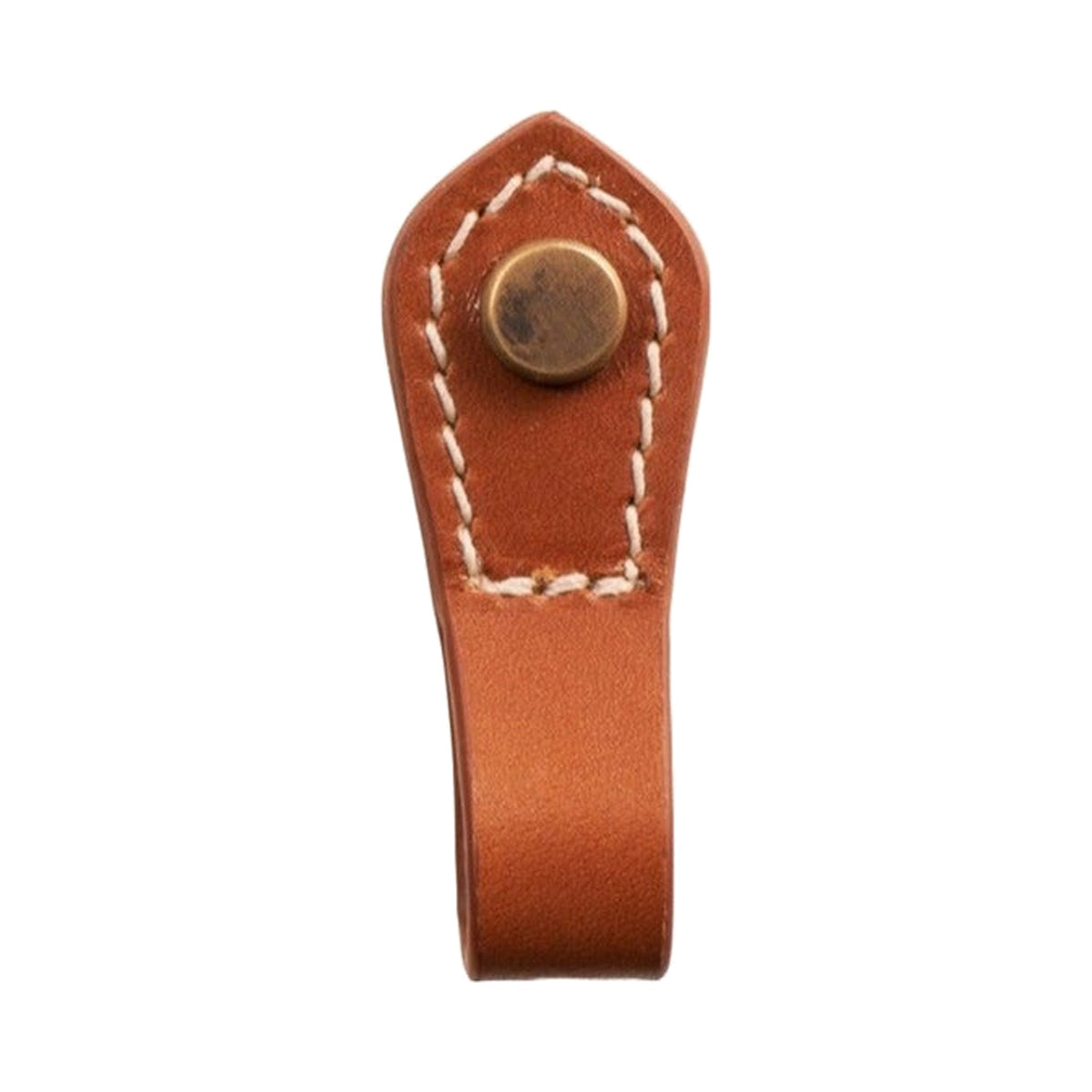 Leather Knob, Dark Bronzed with Highlights