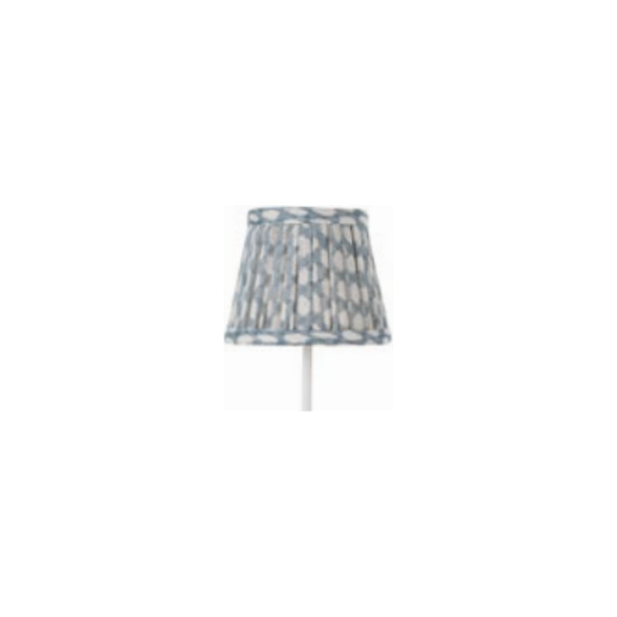 Light Blue Wicker Fermoie Fabric Shade