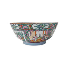 Antique Chinoiserie Rose Famille Center Bowl