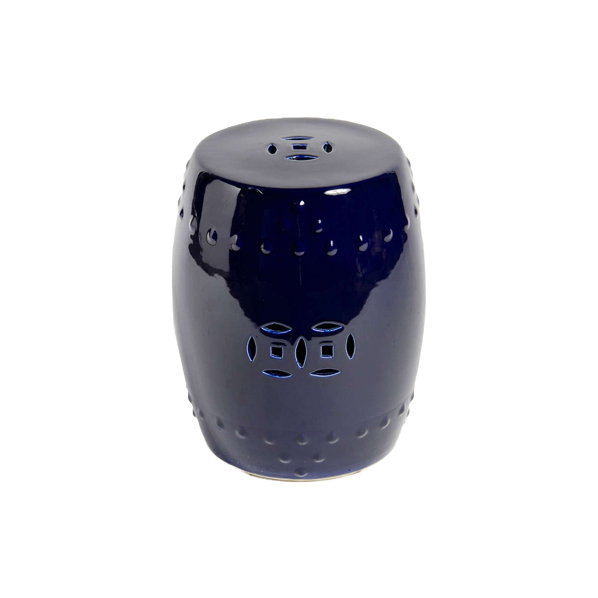 Cobalt Blue Porcelain Garden Stool