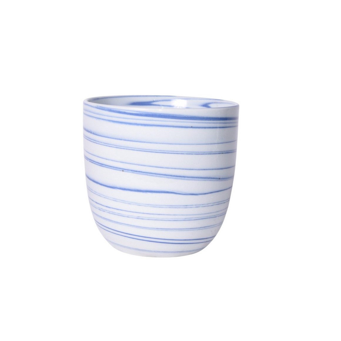 Marble Blue Porcelain Orchid Pot