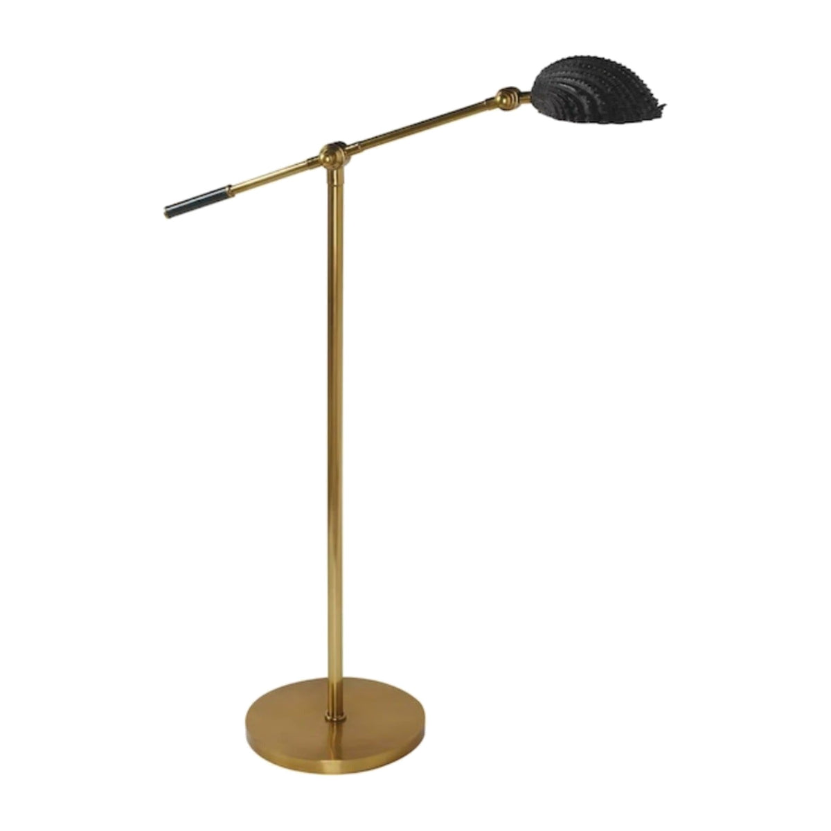 Vintage Shell Floor Lamp on white
