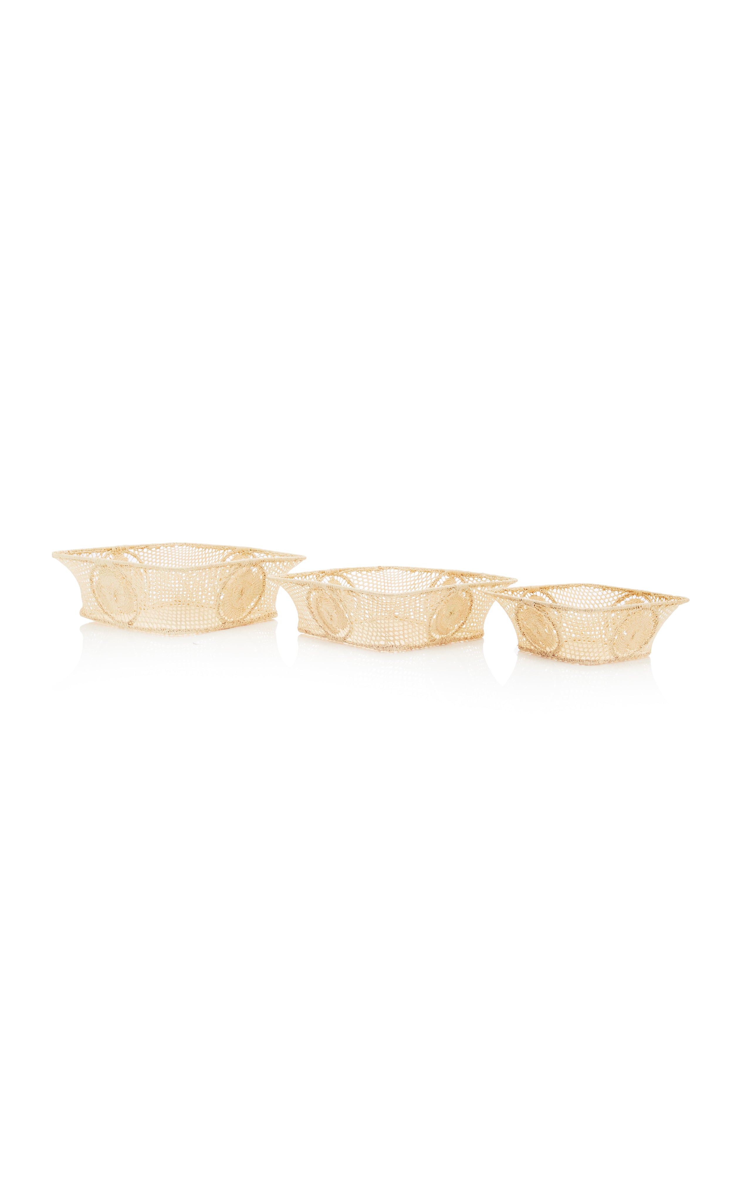 Square Nesting Baskets, Set of 3