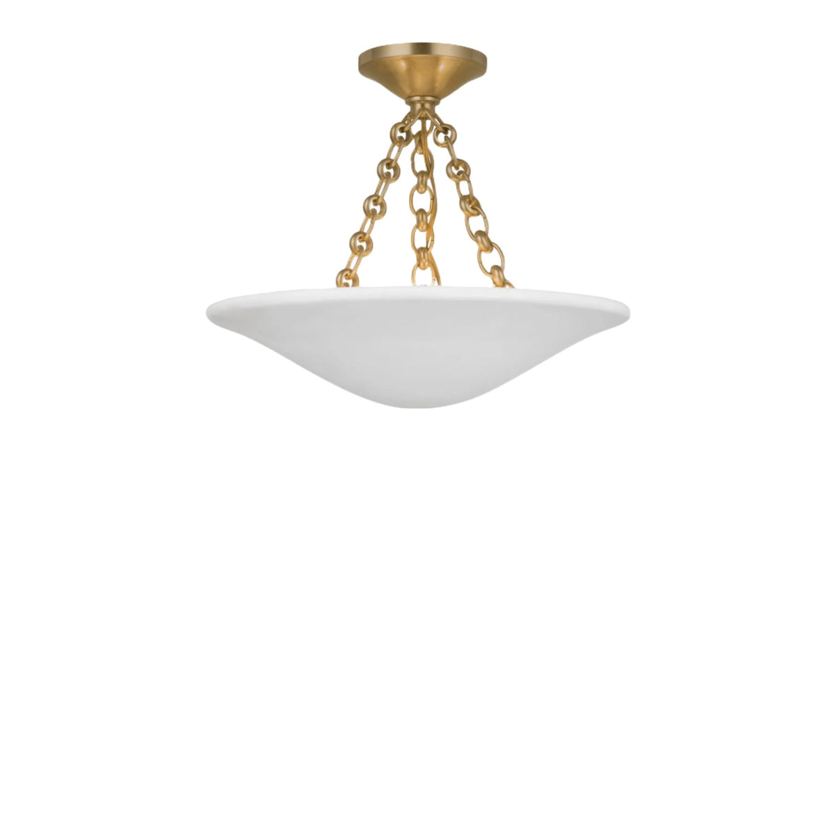 Mollino 16in Semi Flush Mount, shown on a white background