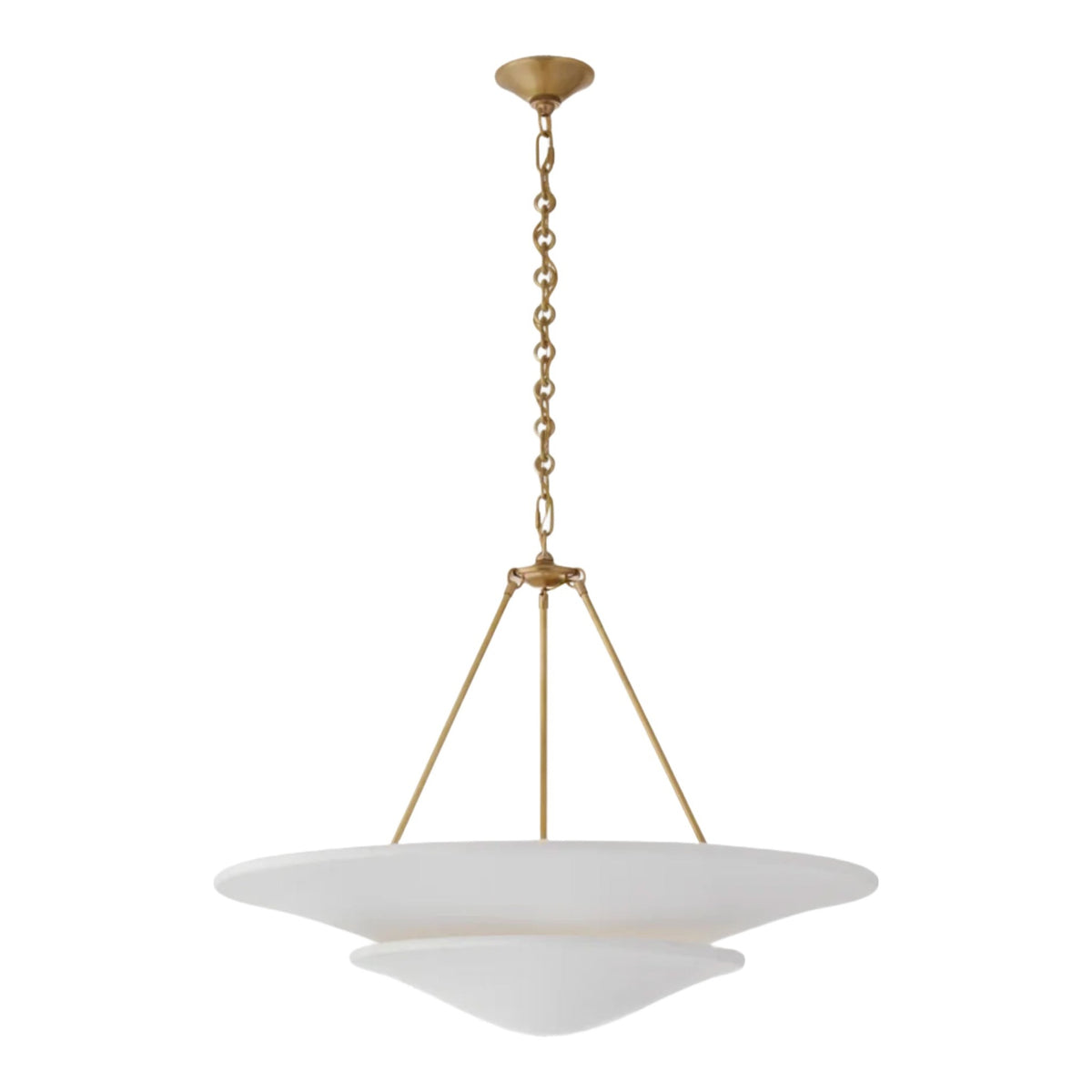 Mollino Large Tiered Chandelier, shown on a white background