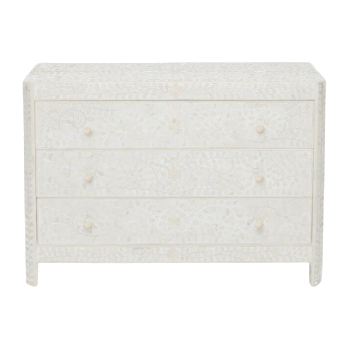 Natural Inlay Dresser on a white background