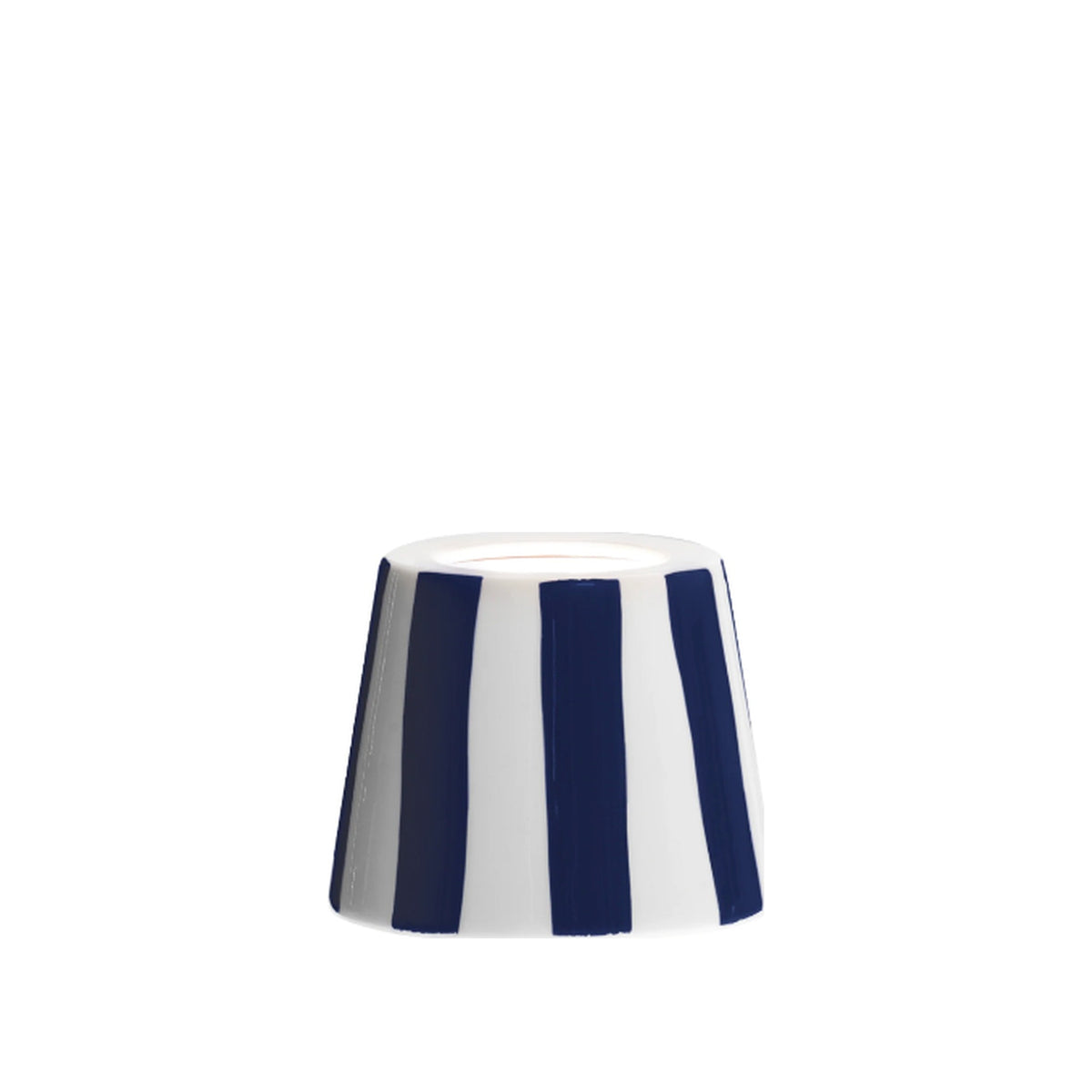 Navy Stripe Ceramic Shade, shown on a white background