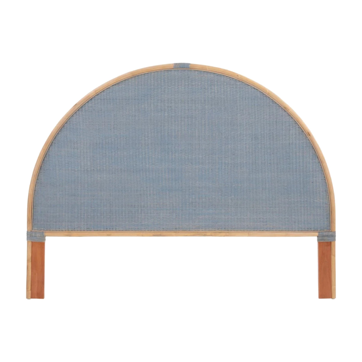 Newport Beach Headboard Color- Natural Weave Blue on a white background
