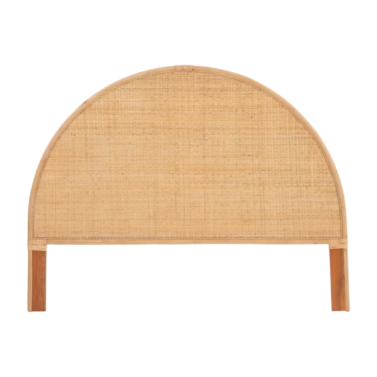 Newport Beach Headboard Frame Color- Natural Weave Tan on a white background