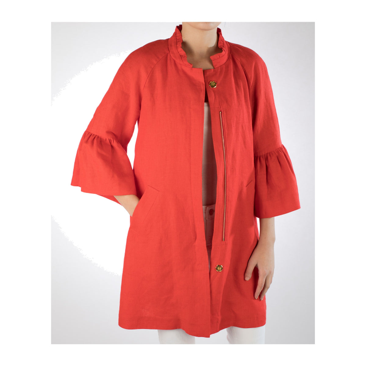 Lilly Jacket in Solid Linen - Danielle D Rollins 