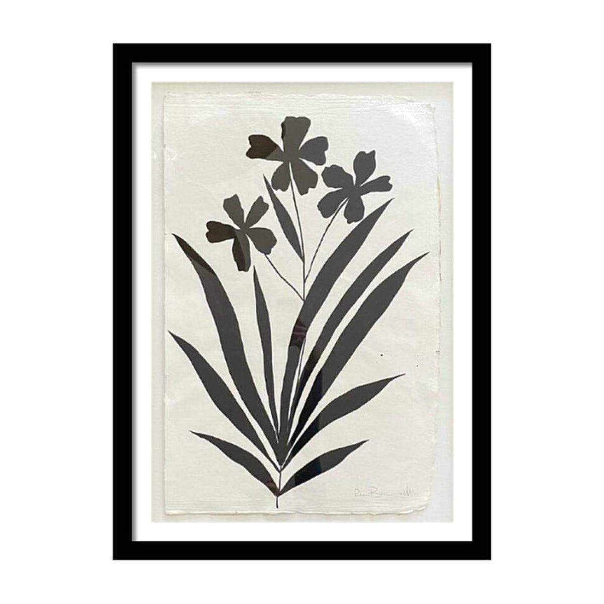 Water Flower 3 by Renée Bouchon, framed art