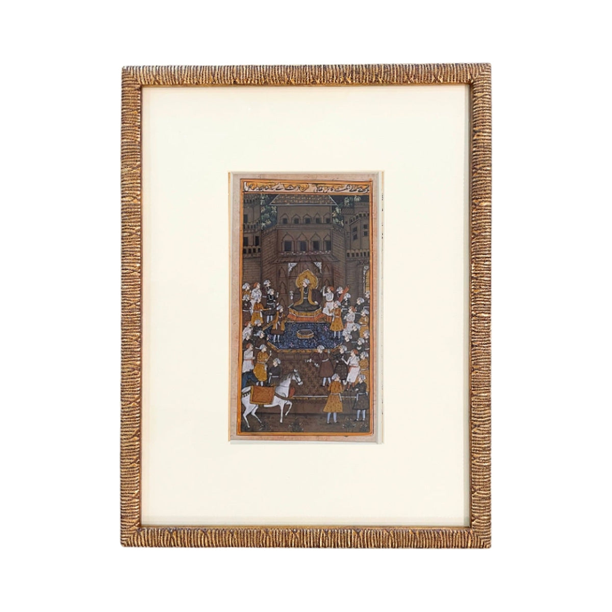 Rare Indian Story Book Page, Celebration, framed art