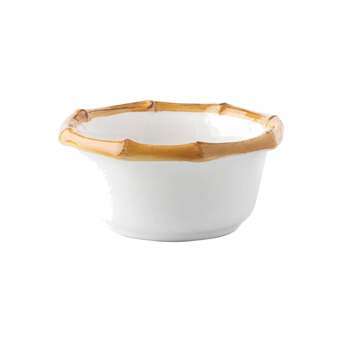 Bamboo Ramekin, shown on a white background