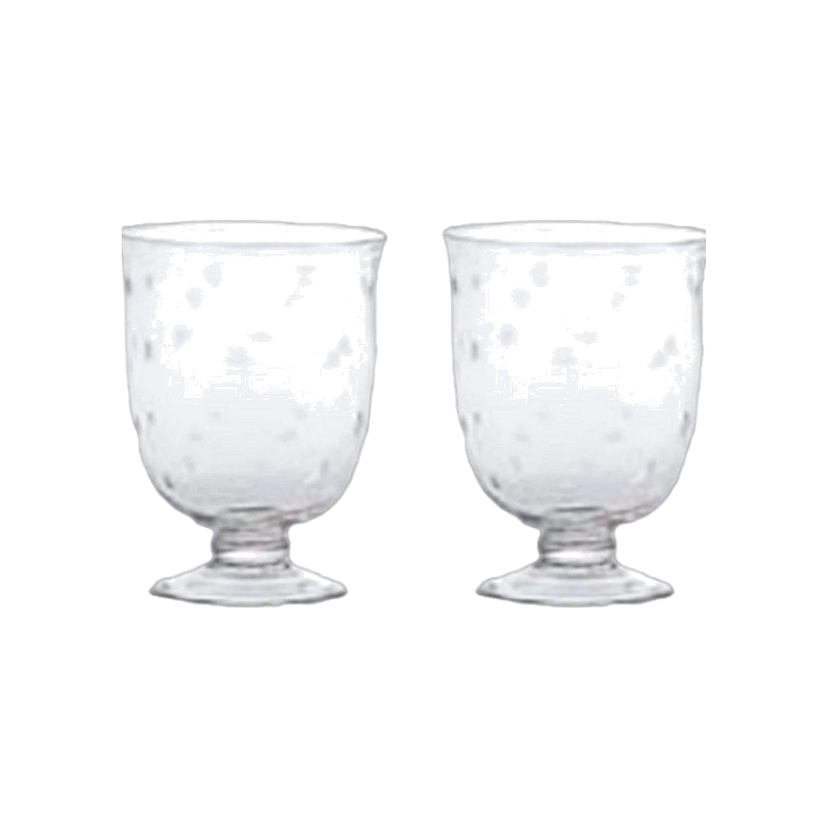 A Pair, Small Etched Star Hurricanes on a white background