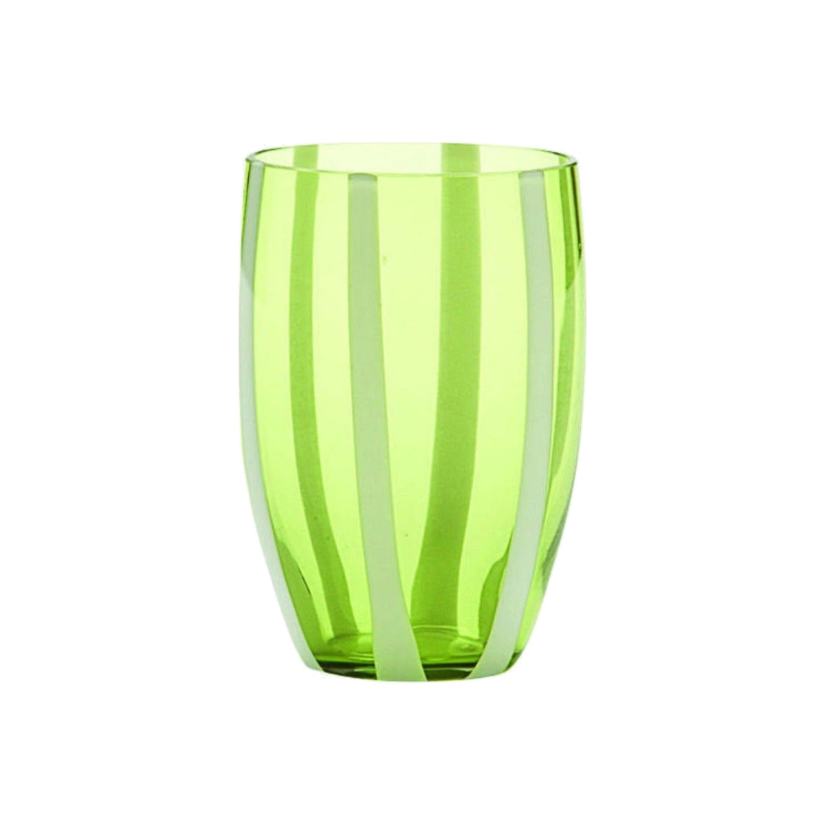 Single Gessato Green Tumbler, shown alone on a white background