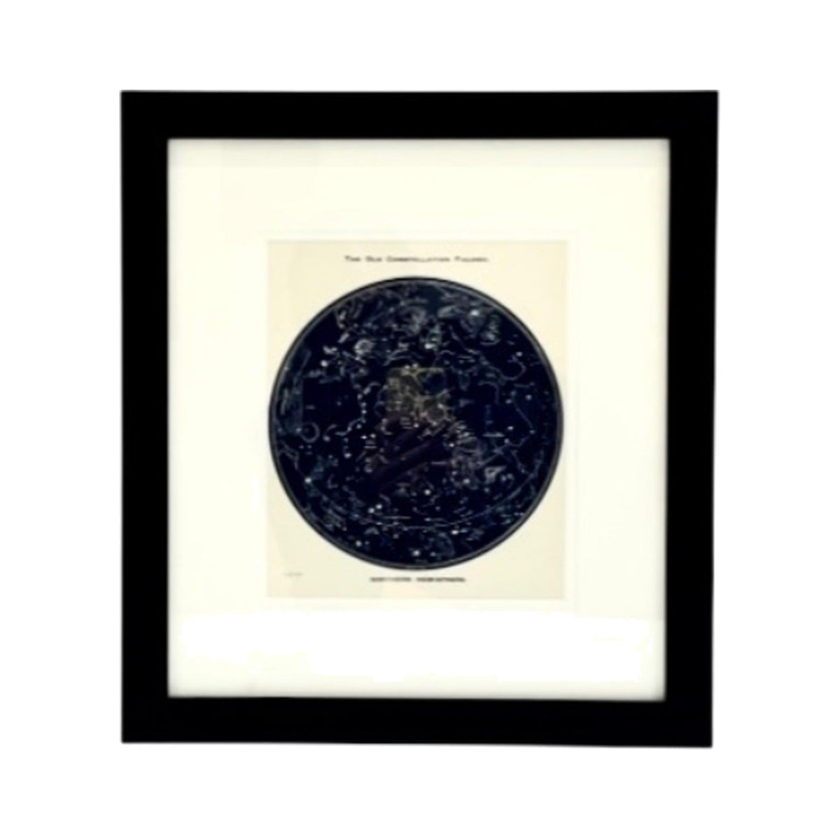 Northern Hemisphere Astrology Map, framed art