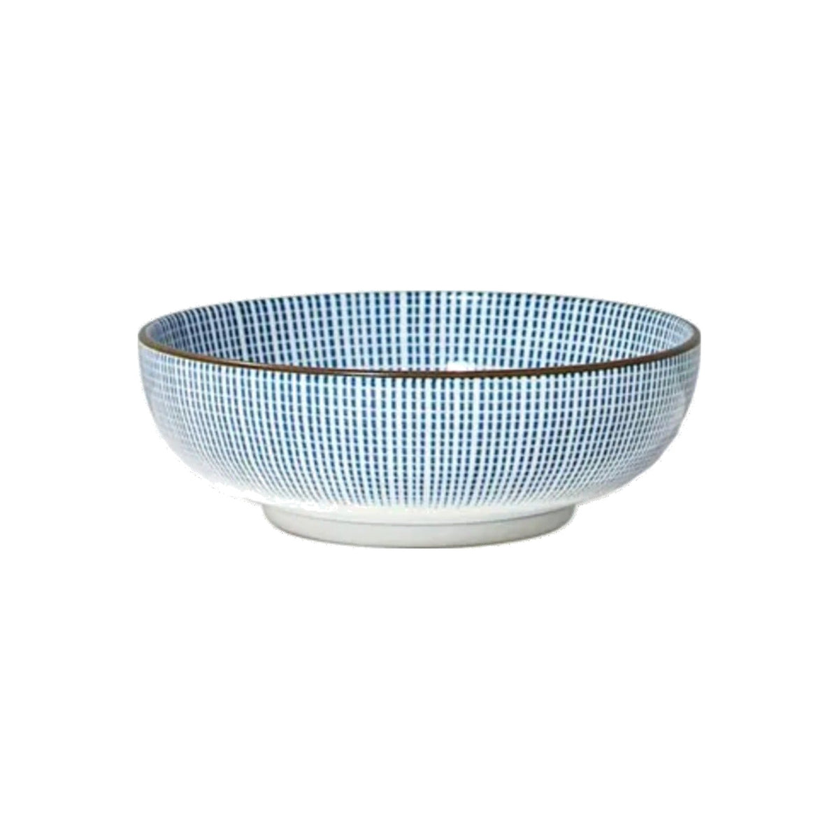 Sendan Tokusa 5 Small Shallow Bowl, shown on a white background