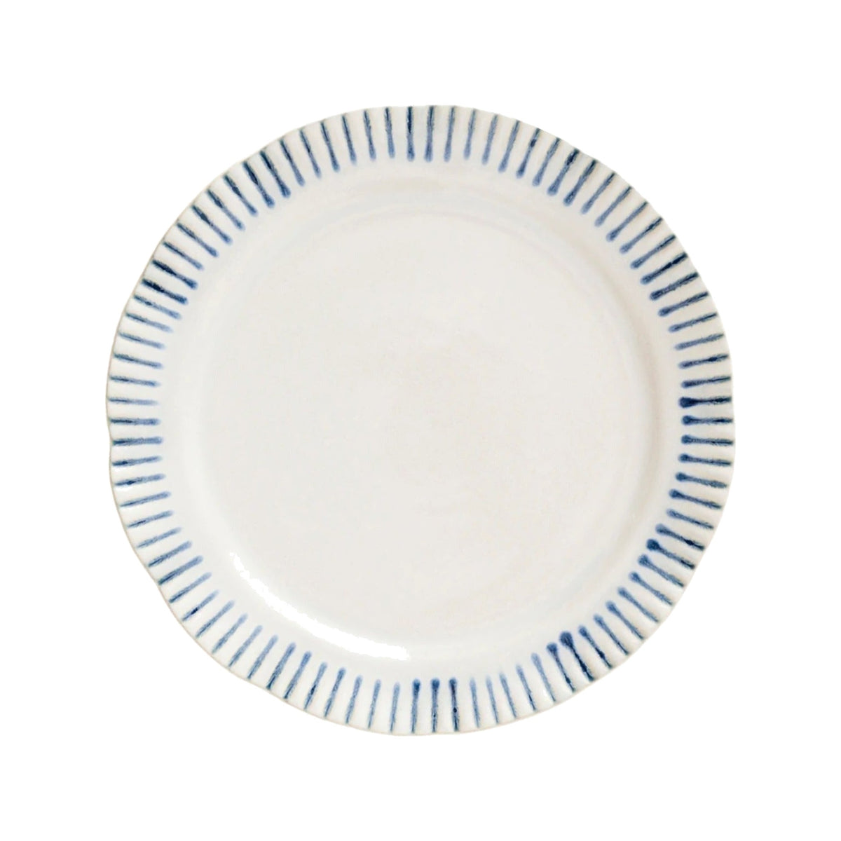 Sitio Stripe Dinner Plate, shown on a white background
