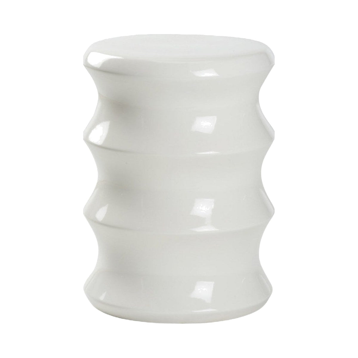 Shelbourne Garden Seat - White on a white background