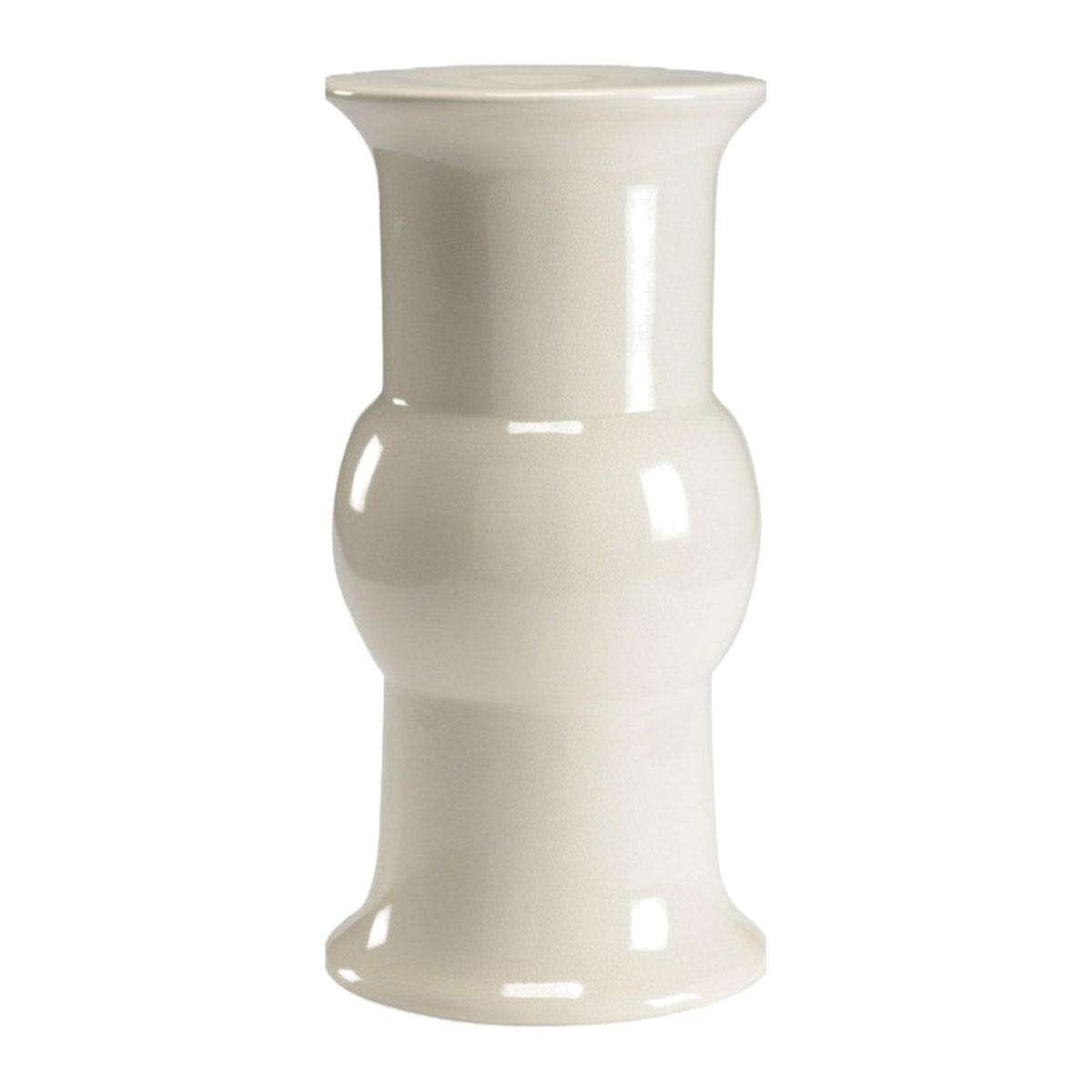 Cream Garden Stool on a white background