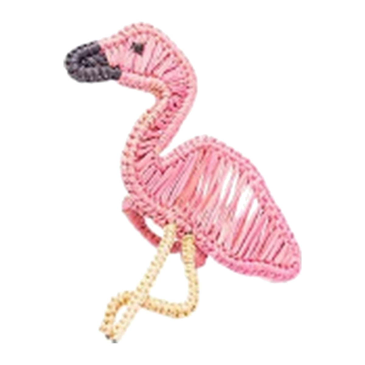 Flamingo Napkin Ring, Set of 4, shown on a white background
