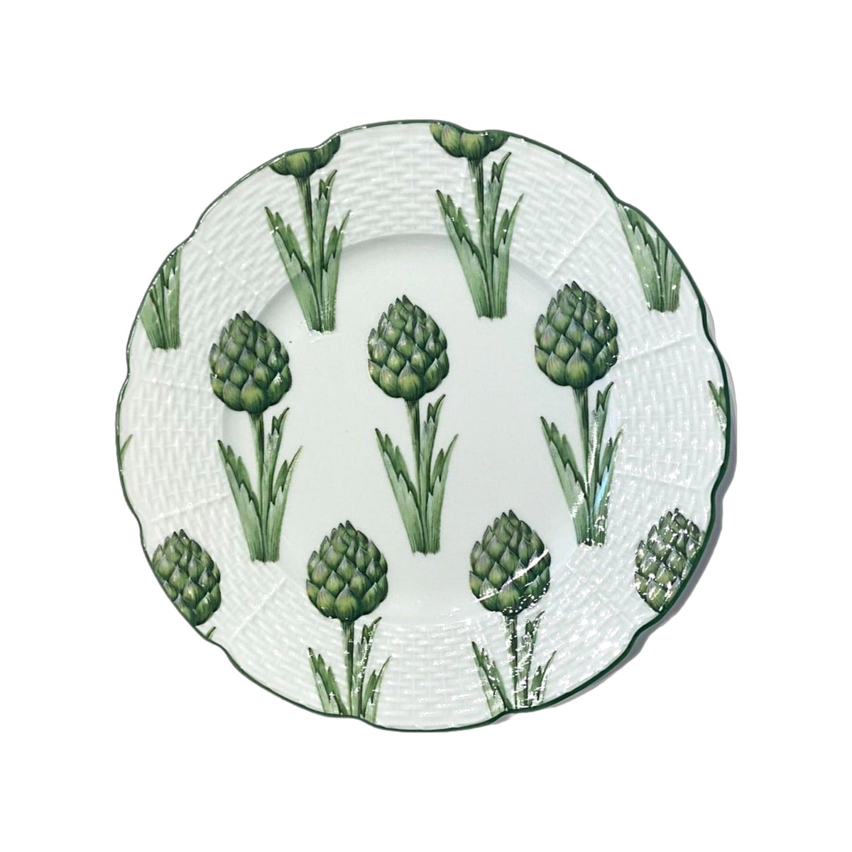 French Jardins De Villandry Limoges Plates, shown on a white background