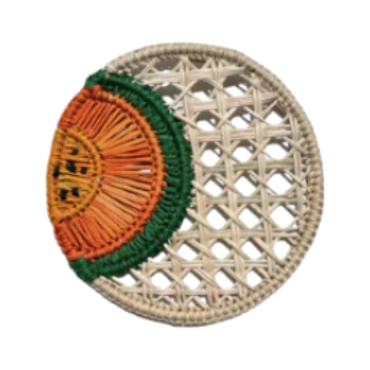 Papaya Coaster, Set of 4, shown on a white background