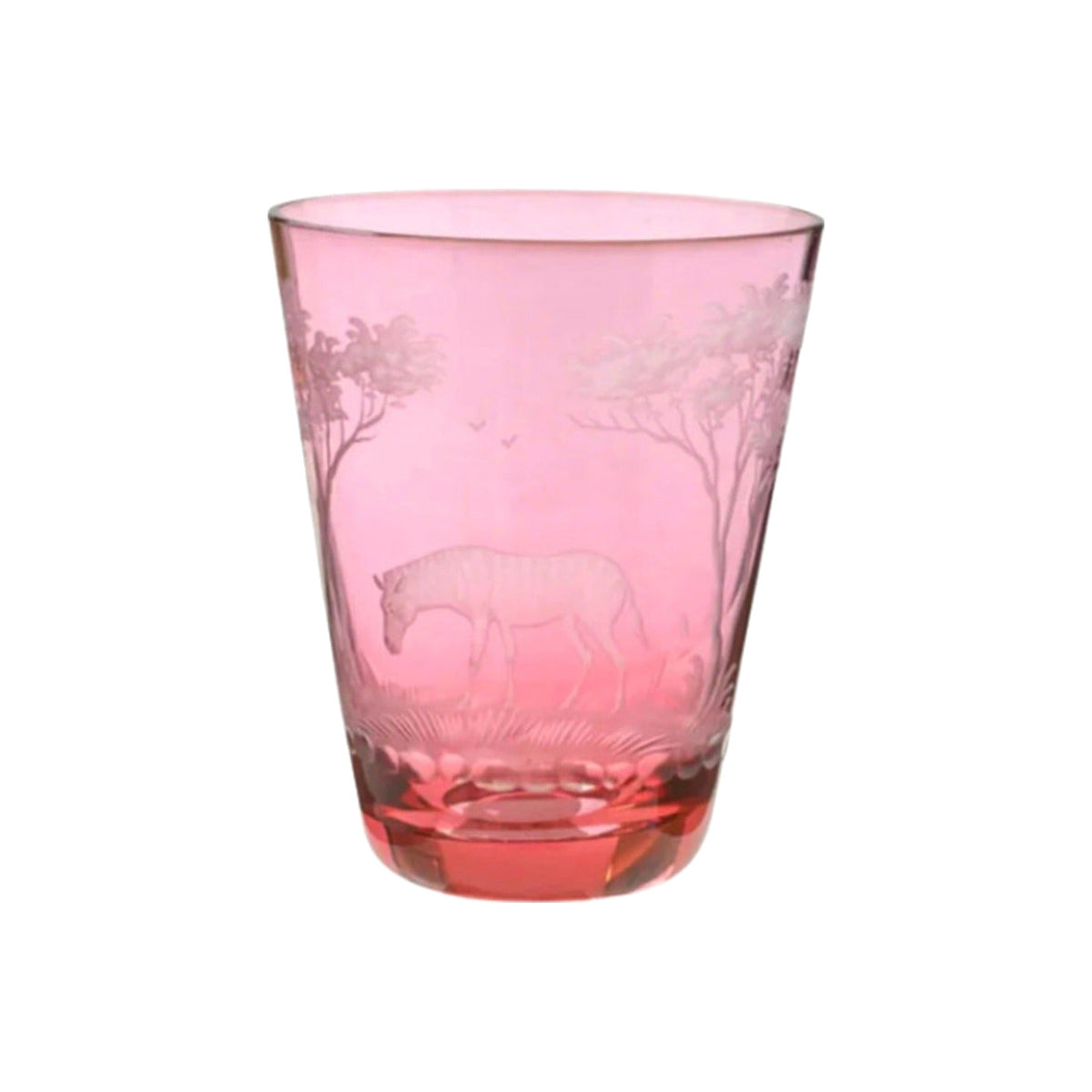 Single Kilimandscharo Ruby Zebra Tumbler, shown alone on a white background
