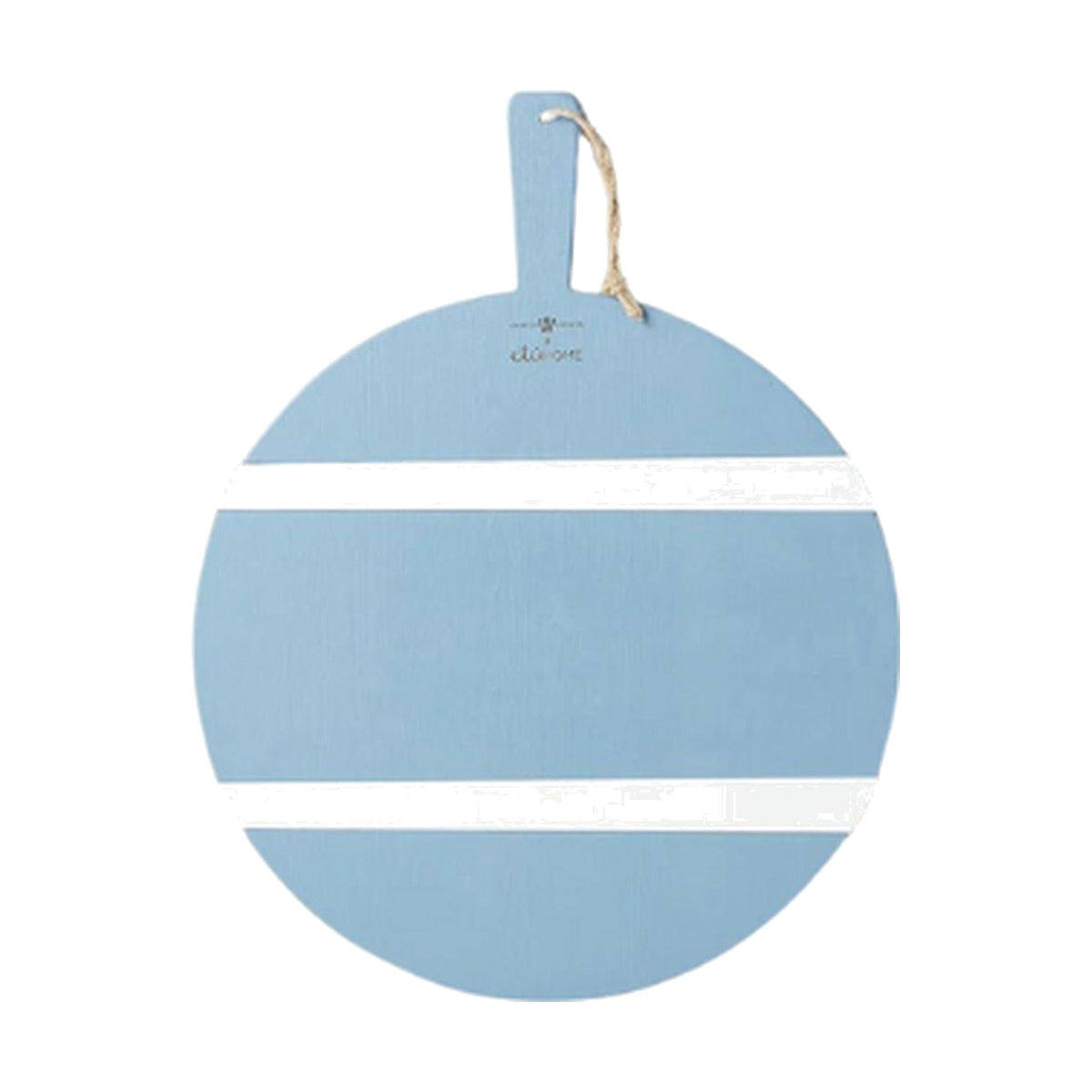 French Blue/White Round Mod Charcuterie Board, shown on a white background