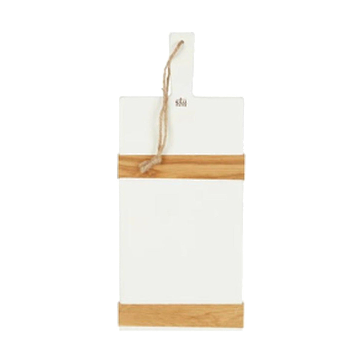 White Rectangle Mod Charcuterie Board, shown on a white background