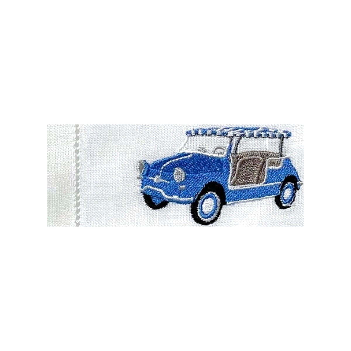 Blue Jolly Cocktail Napkins, Set of 4, shown on a white background