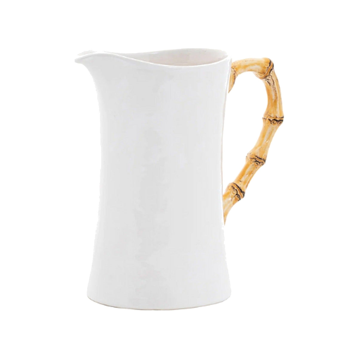 Bamboo Ceramic Large Pitcher, shown alone on a white background