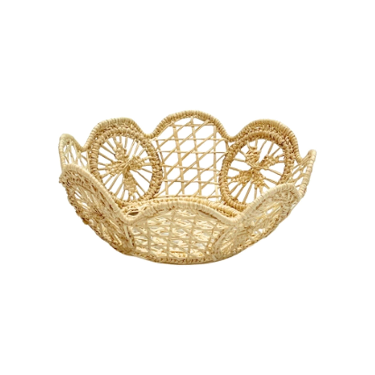 Mini Waves Bread Basket, shown on a white background